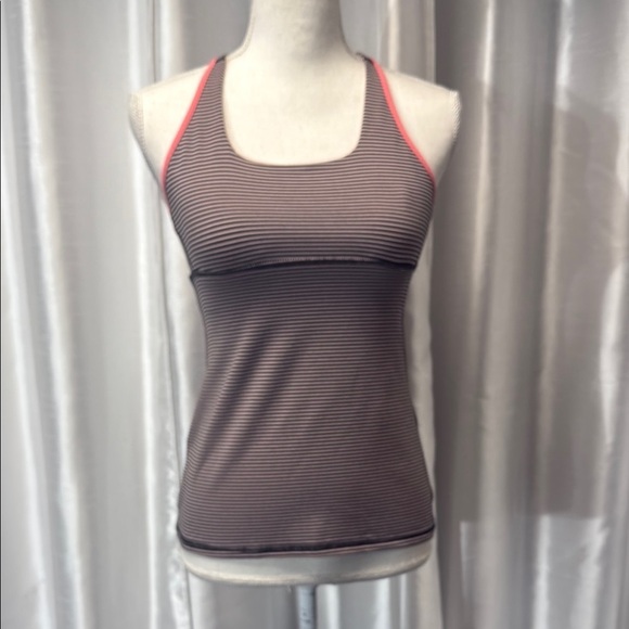 Lululemon Striped Racerback Tank Top Size 6 - Picture 1 of 8